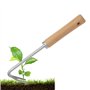 GYSRXS Couteau Desherber de Jardin Outil de Désherbage en Acier Inoxydable Désherbeur Manuelle avec Manche pour Désherbage