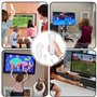 Leikurvo Manette de jeu à distance Wii, télécommande Wii avec Nunchuck, manette Nunchuck pour connexion Wii Remote Plus manette