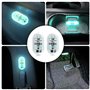 Éclairage d'intérieur LED de Voiture, 4 pcs Magnétique LED Tactile Lumière 7 Couleurs Réglable Intérieur Ambiance Éclairage pour