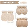 Lot de 3 paires de moufles pour bébé - En coton doux - Moufles chaudes - Chauffe-mains - Anti-rayures - Doublées - Pour bébé de