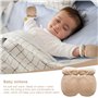 Lot de 3 paires de moufles pour bébé - En coton doux - Moufles chaudes - Chauffe-mains - Anti-rayures - Doublées - Pour bébé de