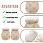 Lot de 3 paires de moufles pour bébé - En coton doux - Moufles chaudes - Chauffe-mains - Anti-rayures - Doublées - Pour bébé de