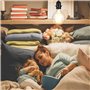 Lot de 3 douilles de lampe E27 avec interrupteur avec fiche, douille E27 avec câble de 3,5 m, câble d'alimentation noir E27 doui