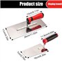 Lot de 2 truelles de maçon en acier inoxydable : truelle lissante en acier inoxydable avec truelle de nettoyage Set de spatules