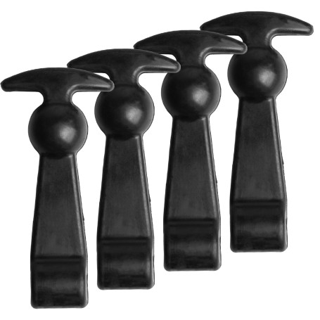 Lot de 4 supports de capot élastiques en caoutchouc pour capot