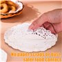 Lot de 280 petits napperons ronds en papier pour gâteau - 24 cm - Blanc - Pour décoration de gâteaux et desserts