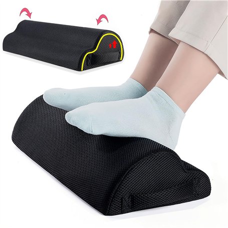 Repose-pieds Sous le Bureau Mousse à Haute Densité Antidérapant Ergonomique Coussin de Repose-pieds