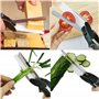 2 en 1 Chopper Cutter & Multifonction Cuisine Aliments Ciseaux Remplacez Vos Couteaux de Cuisine et Planche à Découper, Ciseaux,