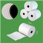 40 Bobines de Papier Thermique pour Terminal Carte Bancaire - Format 57 x 57 x 12 mm - Papier Thermique CB - Rouleaux Machine Ca