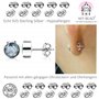 My-Bead 3 paires poussoirs embouts clous d'oreilles 5.5mm Argent 925 sans nickel forme de papillon Qualité par bijoutier DIY