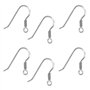 My-Bead 3 paires Crochets pour Boucles d'Oreilles 18mm Argent 925 sans nickel hypoallergénique Qualité par bijoutier DIY