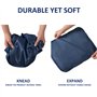 Lot de 7 organisateur de valises, fourre-tout cube, organisateur de vêtements de voyage, mallette, sac de rangement pour vêtemen