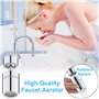 Aérateur de Robinet, 360° Pivotant Robinet, 2 Modes Mousseur Robinet Economie Eau, Aérateur de Robinet pour Robinets M22 ou M24 