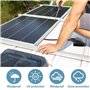 2 Pièce Passe-Toit Solaire Double Passe Câble en ABS Résistant aux Intempéries pour Camping Car Ac