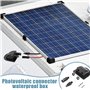 Udbrud Presse-étoupe Solaire, 2 Pièce Passe-Toit Solaire Double Passe Câble en ABS Résistant aux Intempéries pour Camping Car Ac