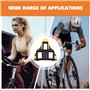 SPD Cleats SPD Pédales SPD, crampons pour pédales de vélo et 1 paire de couvre-chaussures de vélo, antidérapantes, durables et f
