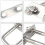 6 Pièces Boulons en U M6, 100 x 50 mm Boulons de U en Acier Inoxydable avec Écrou Cadre et Rondelle Bride de Fixation U-Bolts po