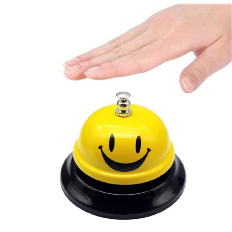 zingking Sonnette de table en métal avec sonnerie croustillante pour restaurant