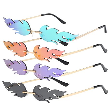 Udbrud Lunette de Soleil en Forme de Flamme