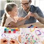 3300+ Pièces Kit Perles Plates, 20 Couleurs Lettre Faites à la Main en Argile Polymère, Colorées Rondes, pour Bijoux Enfants DIY