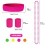Riisoyu 20 pièces Bandeau Fluo Annee Sportifs, Ensemble de Bandeau Serre-Poignets NéOn Serre Poignet Fluo Annees 80 Bracelets Co