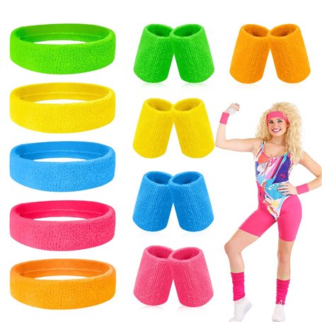 Riisoyu Bandeau Fluo Annee 80 Accessoire