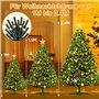 WUQNGI Guirlande Lumineuse Sapin Noël Avec Anneau et Étoile - 400 LED 2Mx16 Brins - Lumières Intérieur et Extérieur Étanche Pour