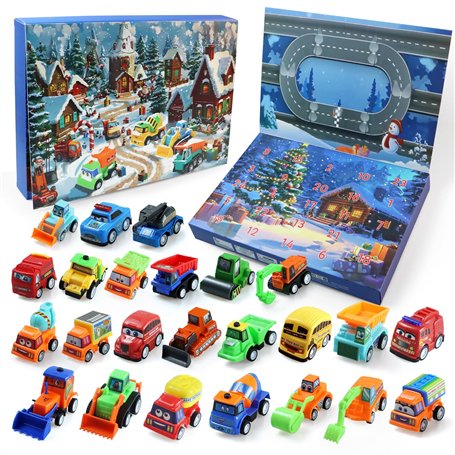24 Pièces Calendriers de L'avent Voiture