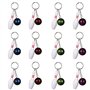 Lot de 12 porte-clés en forme de boule de bowling - Adorables mini porte-clés colorés pour cadeaux d'équipe