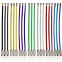 BLUESEABUY 21 Pièces Cable Porte Clé 100x2mm Porte-Clés en Fil Acier Inoxydable Anneaux de Câble de Clé pour Pendre Étiquette de