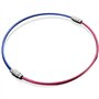 BLUESEABUY 21 Pièces Cable Porte Clé 100x2mm Porte-Clés en Fil Acier Inoxydable Anneaux de Câble de Clé pour Pendre Étiquette de
