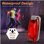 Sosayet Lot de 2 lumières de sécurité LED clignotantes pour cartable - Clip réflecteur - Lumière de sécurité pour enfants - Sac