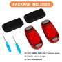Sosayet Lot de 2 lumières de sécurité LED clignotantes pour cartable - Clip réflecteur - Lumière de sécurité pour enfants - Sac