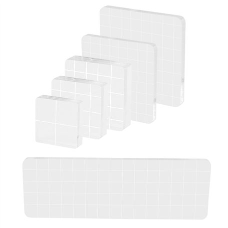 6 Pièces Tampon Encreur Acrylique