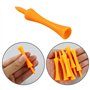 LWMLWM Lot de 100 Tee de Golf en Plastique, Orange Tee Golf Plastique 70mm