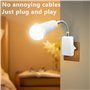 Giantdeer 2PCS Support de Lampe E27 avec Interrupteur, Douille Ampoule E27 Applique Murale, Prise Ajustable à 360° pour éclairag