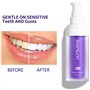 Dentifrice Blanchissant Violet,V34 Color Corrector Serum Inclus Booster de Blanchiment des Dents Blanchiment Dentaire Violettes 