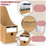 KAHEIGN 12 Pièces Porte Revues, 26cm x 9cm Carton Kraft Porte Revues Boîte de Rangement de Documents de Papeterie Diviseur D'org