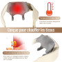 Masseur Cervical Massage Cervicales Cou et Dos et Épaules avec Chauffage, Appareil Massage Shiatsu pour Le Nuque Le Dos, Masseur
