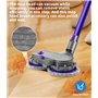 Tête de balai pour aspirateur Dyson électrique V7/V8/V10/V11/V15, avec 8 serpillères lavables, réservoirs d'eau