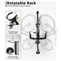 Support Vélo Mural Pivotant Zaxiva pour VTT & Vélo de Route, Porte Vélo Mural Gain de Place pour Garage & Maison, Support Mural