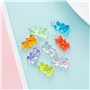 45 Pcs Charms Ours Gommeux Pendentif Résine 9 Couleurs pour Bijoux à Bricoler