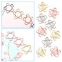 SamHeng 30 Pièces Fleur Trombones pour Bureau, Adorables 25mm Trombones de Métal Forme de Fleurs Marque-page Clips Mémo Pinces à