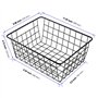 Panier Métallique Noir en Fil pour Congélateur