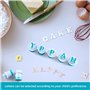 Emporte-pièce lettres et chiffres pour fondant - Alphabet - Décoration de gâteau - Kit d'éjection de tampons pour biscuits, pâte