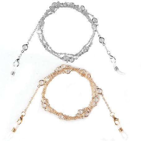 Zeayebsr 2 Pcs Chaîne Lunettes Femmes