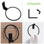 GIAK Lot de 3 Supports Muraux pour Pot de Fleurs Porte Pot de Fleur Anneau Pot Anneau Titulaire Pliable avec Vis pour Jardins In