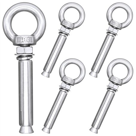 Boulons à Expansion M8 x 80 mm en Acier Inoxydable 304 Ancrages à Boulon 5 Pièces