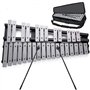 Btuty Xylophone Glockenspiel 30 notes Cadre en bois Pliable Barres en Aluminium Instrument de musique à percussion Cadeau avec s