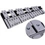 Btuty Xylophone Glockenspiel 30 notes Cadre en bois Pliable Barres en Aluminium Instrument de musique à percussion Cadeau avec s